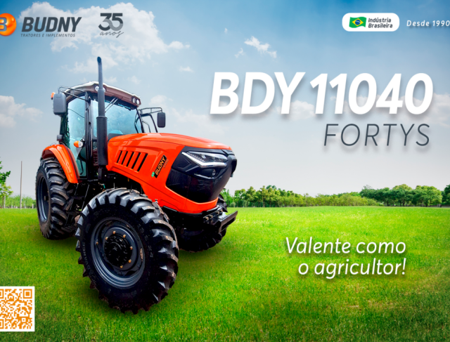 Trator Budny BDY 11040 FORTYS – Cabinado | Modelo 2025 em 